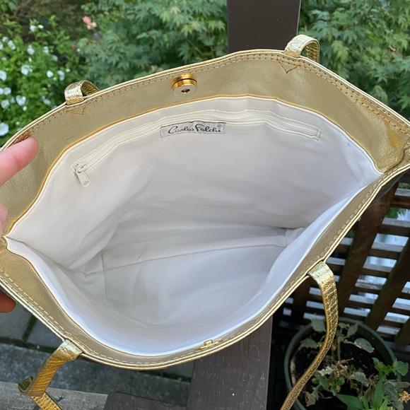 Vintage 80s/90s Carlos Falchi tote in like new condition - Picture 6 of 11